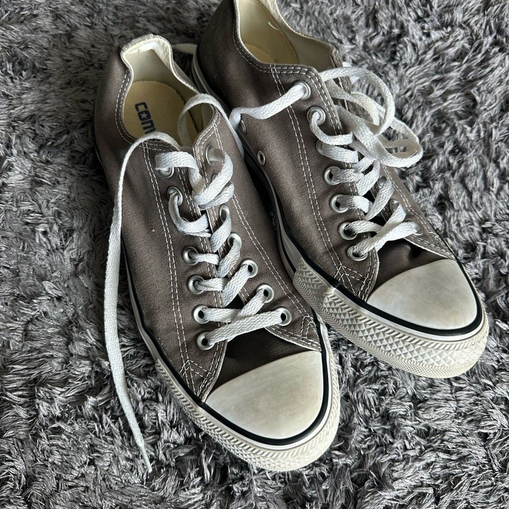 Converse Men's Gray Canvas Sneakers